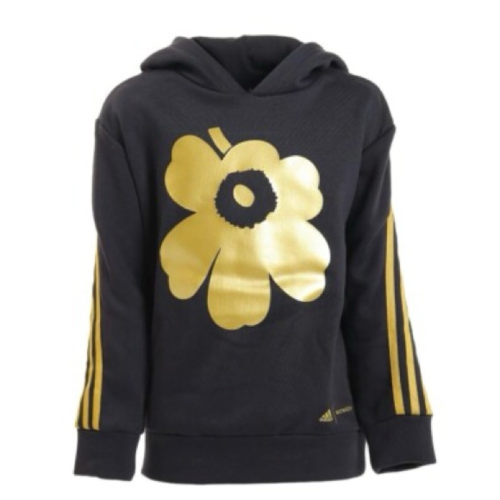 Adidas x Marimekko Black and Gold Girl’s Hoodie